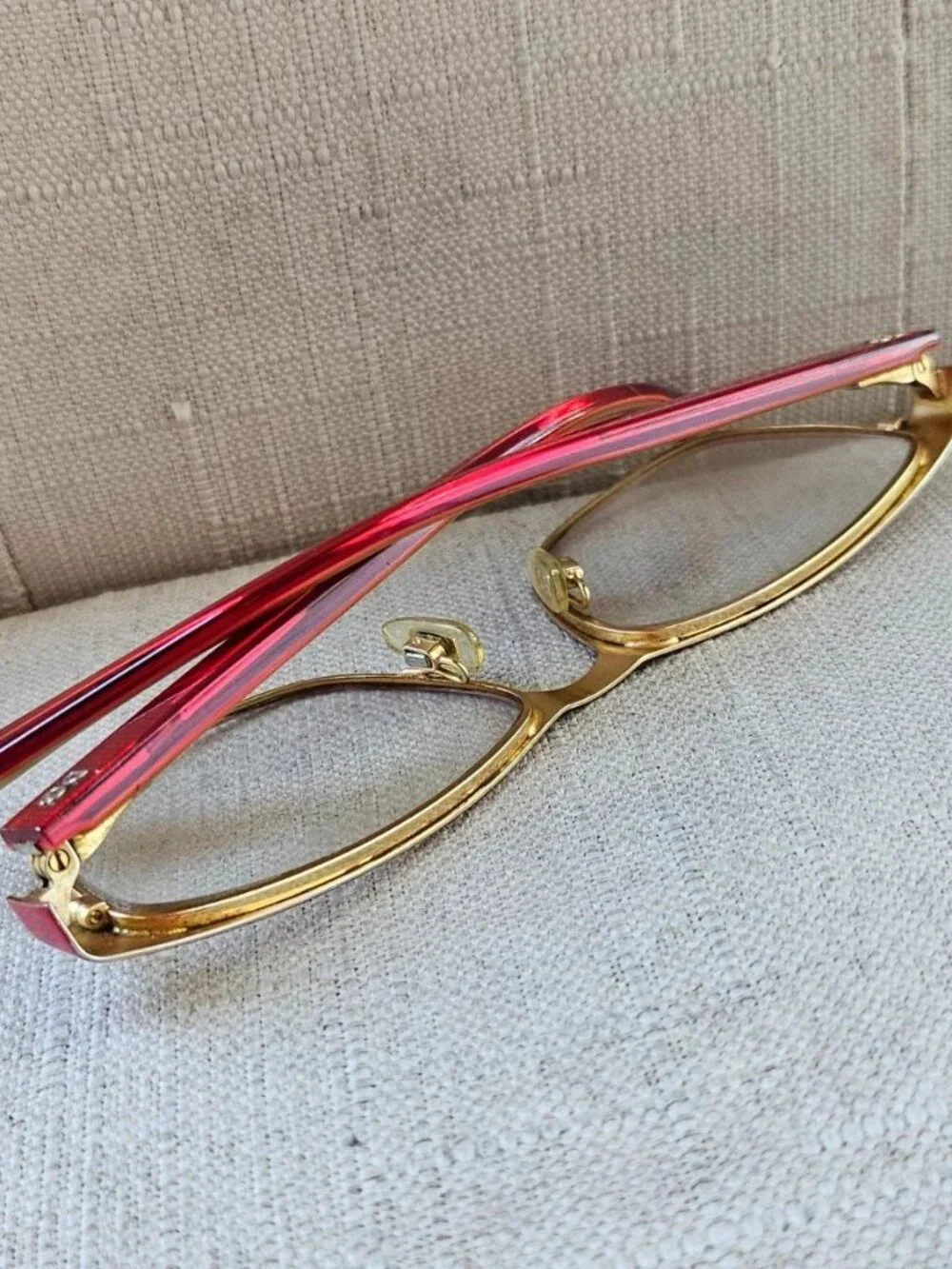 Dolce&Gabbana Women Eyeglasses Frame DG1273 53[]16 140 Red/Gold Tone Glasses